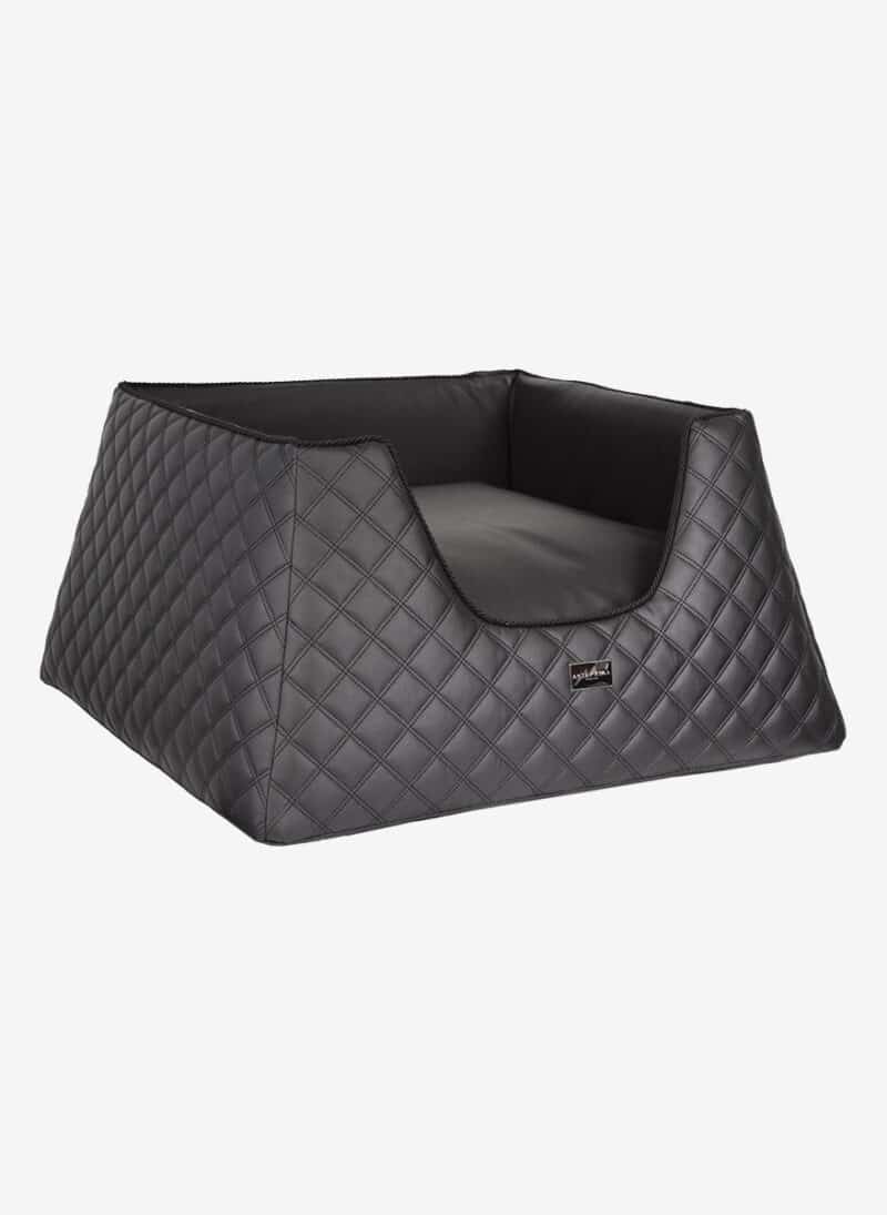 Capri Black Quilted Dogbed anteprima venetian premium dog bed