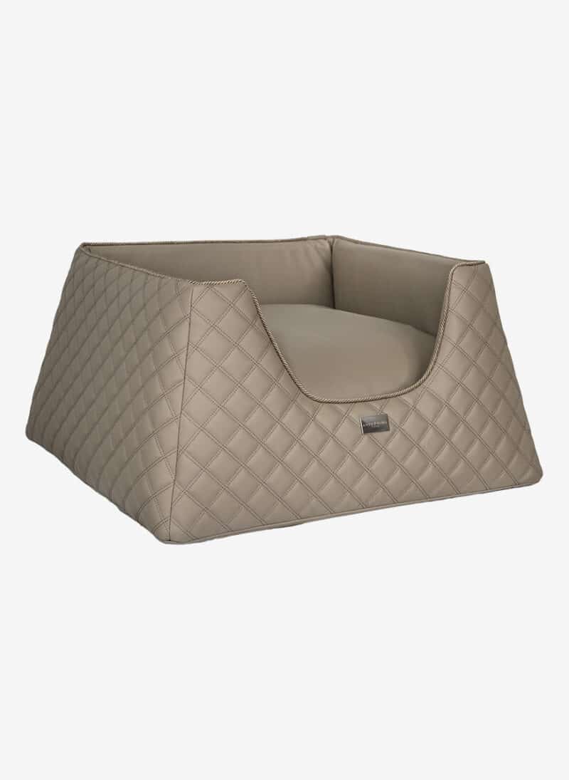 Capri Taupe Quilted Dogbed anteprima venetian premium dog bed