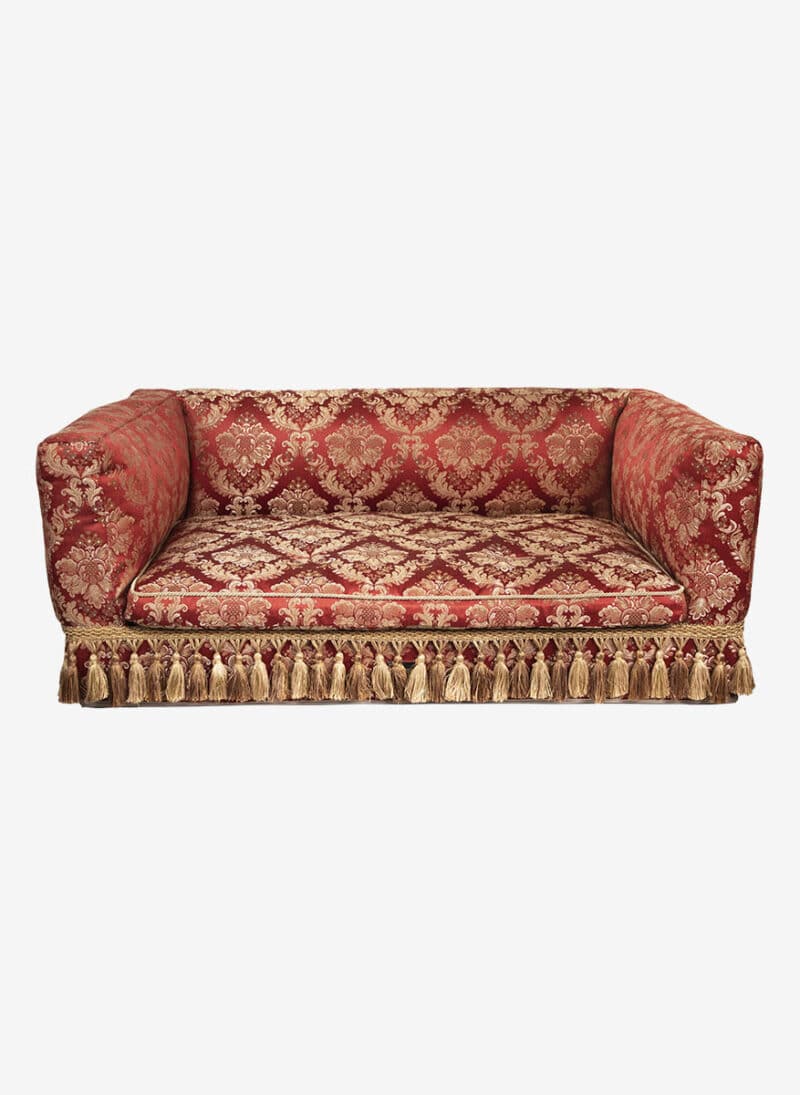 firenze red damask dogthrone italian pet bed luxury venetian dogbed