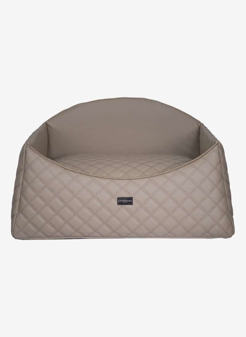 Amalfi Taupe Quilted Dogbed anteprima venetian premium dog bed