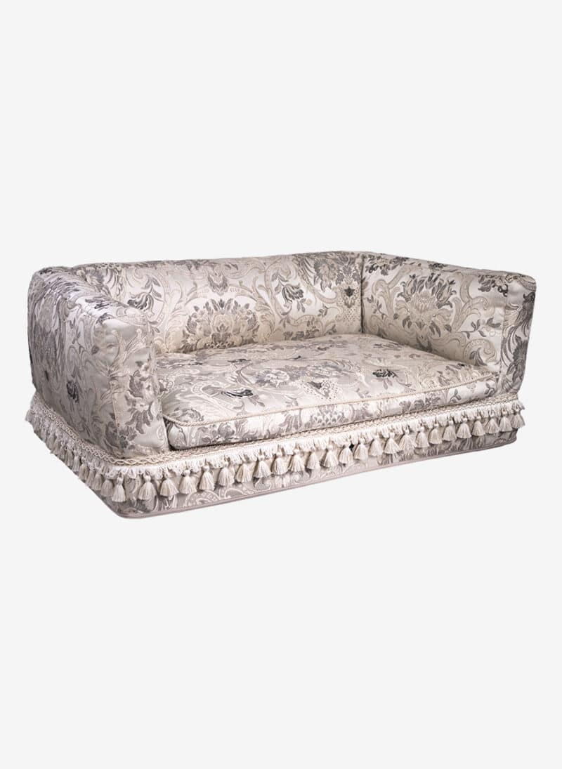 firenze beige damask dogthrone italian pet bed luxury venetian dogbed