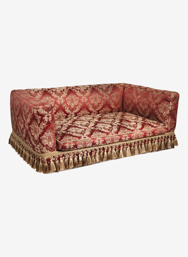 firenze red damask dogthrone italian pet bed luxury venetian dogbed