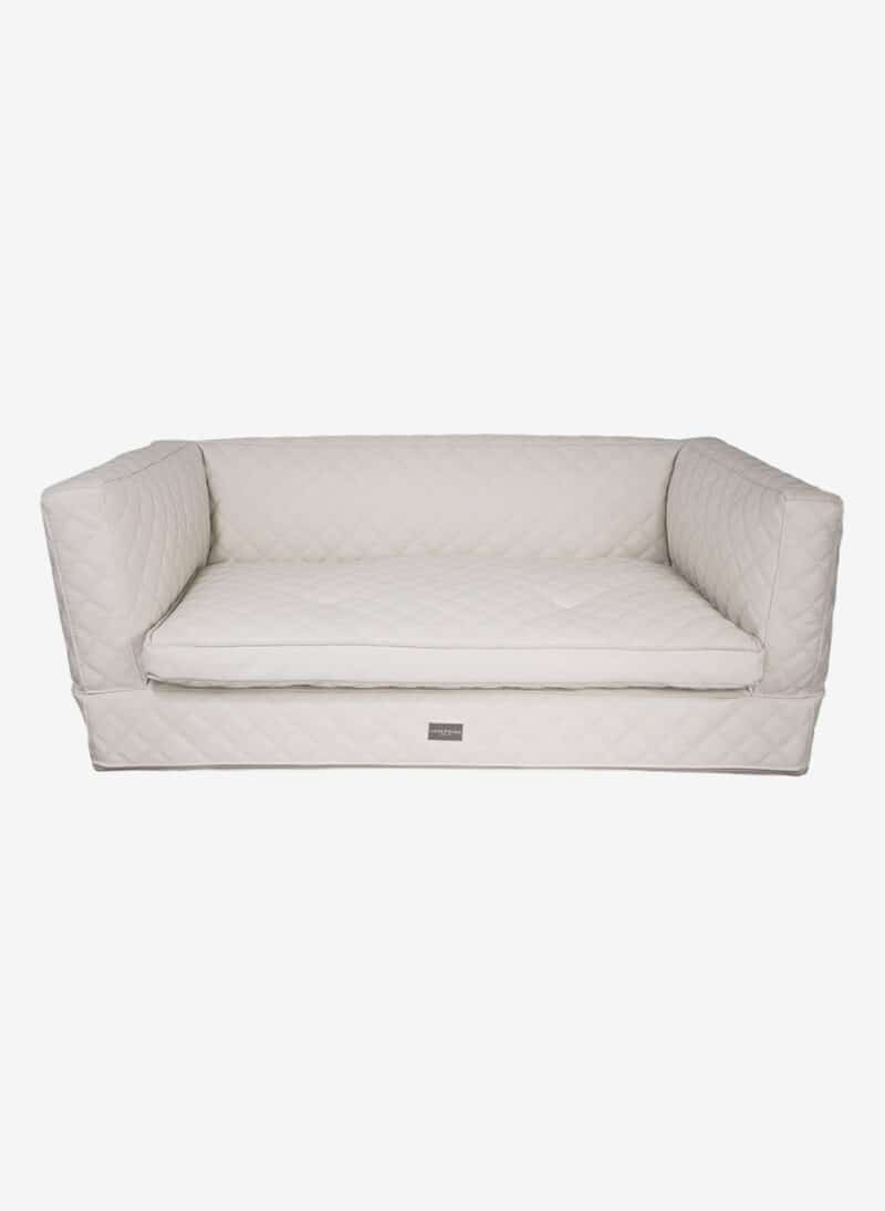 Positano Beige Quilted DogThrone anteprima venetian premium dogbed italy