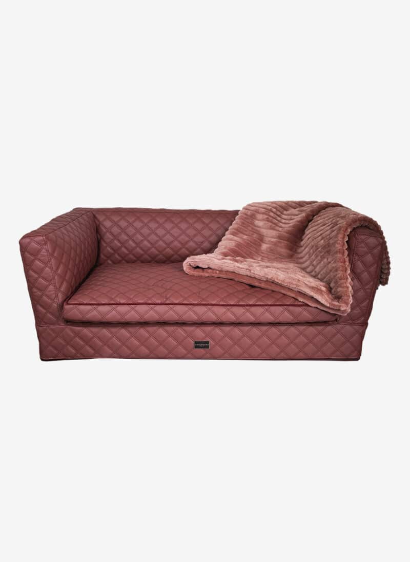 Positano Wine Quilted DogThrone anteprima venetian premium dogbed italy