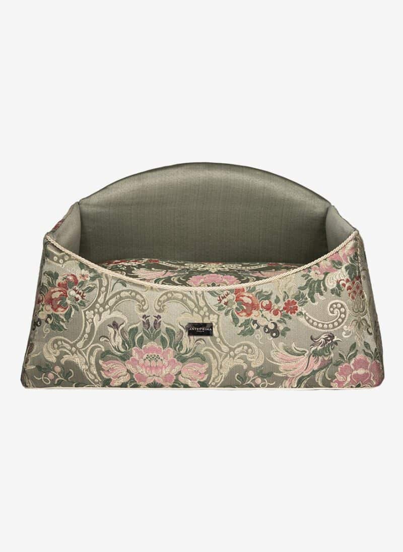 Siena Olive Damask Dogbed anteprima venetian dogbed