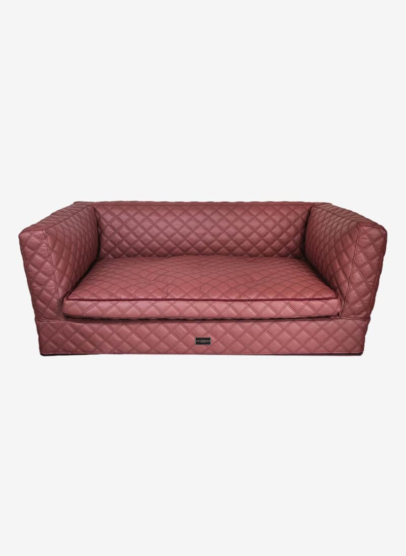 Positano Wine Quilted DogThrone anteprima venetian premium dogbed italy