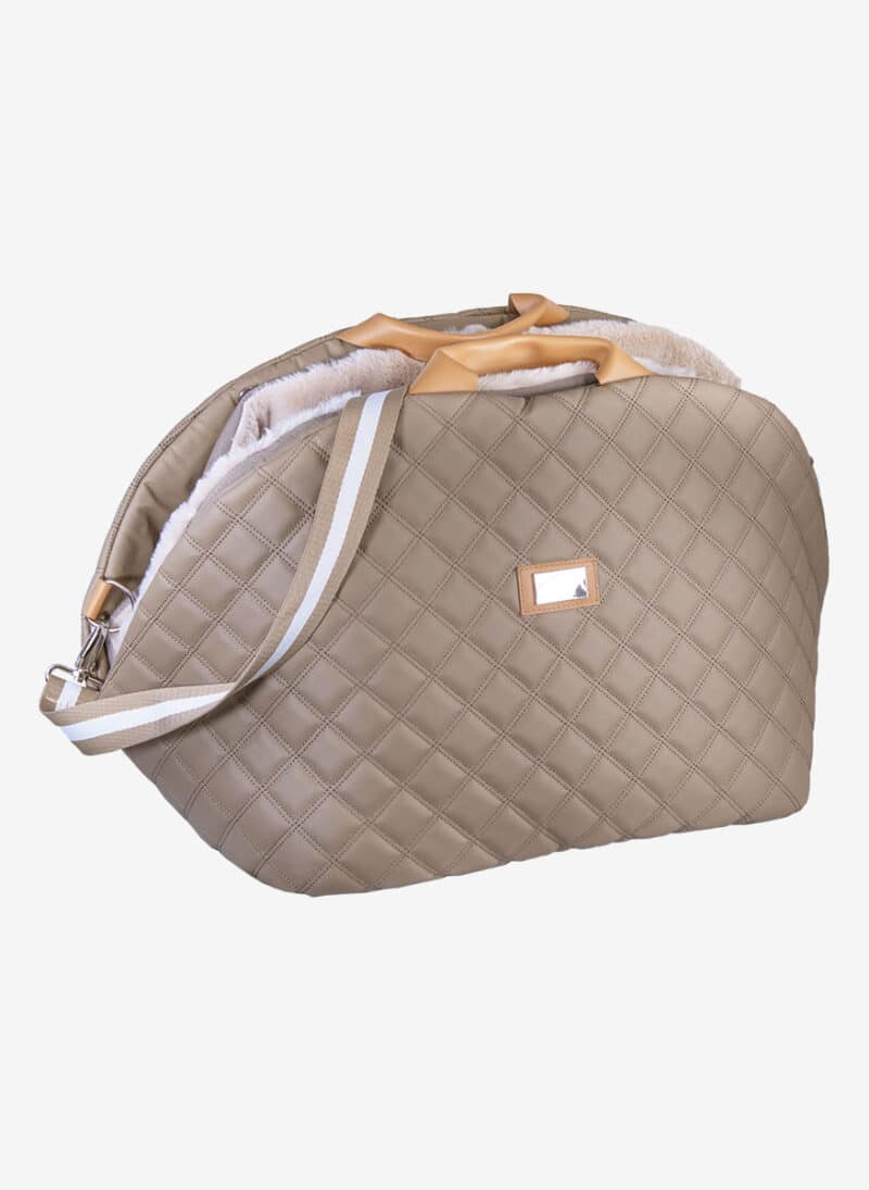 Bologna Taupe Dog Carrier anteprima premium purse bag luxury