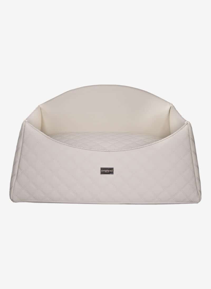 Amalfi Beige Quilted Dogbed anteprima venetian premium dog bed