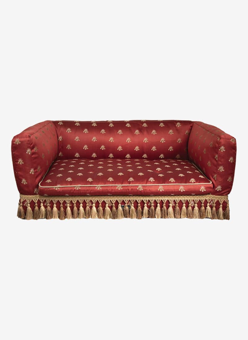 firenze redbee damask dogthrone italian pet bed luxury venetian dogbed