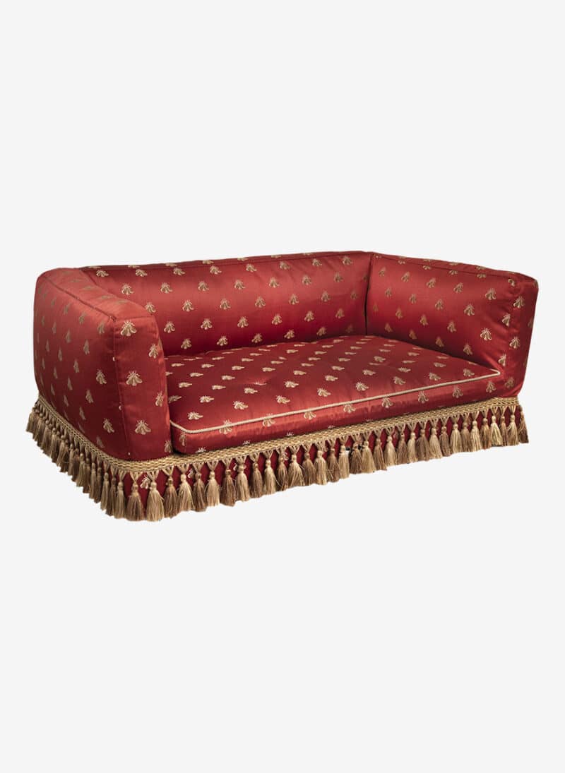 firenze redbee damask dogthrone italian pet bed luxury venetian dogbed