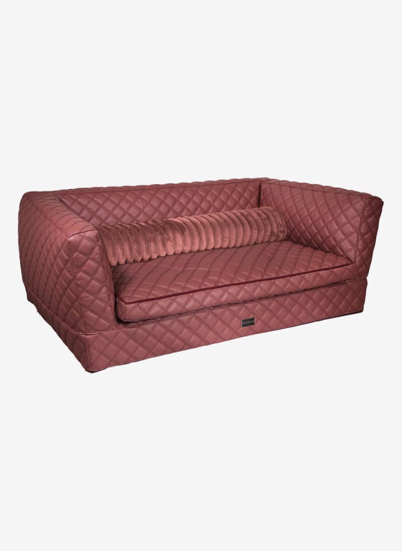 Positano Wine Quilted DogThrone anteprima venetian premium dogbed italy