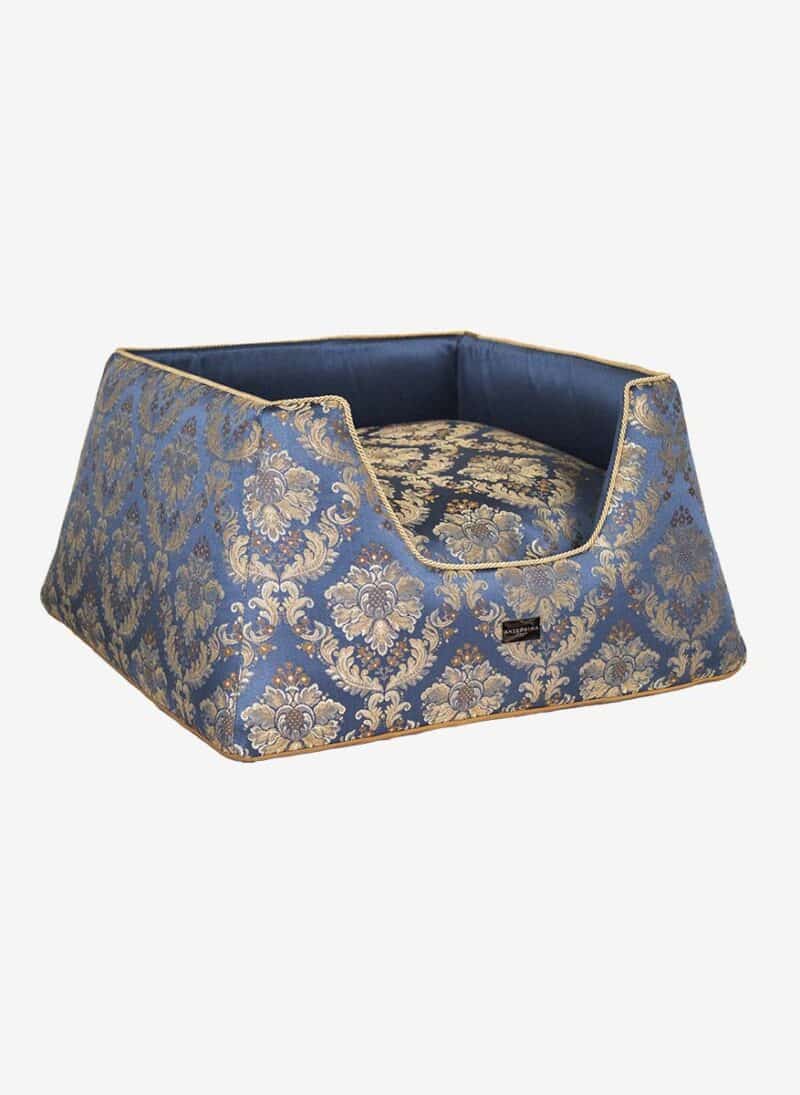 Venezia Blue Damask Dogbed anteprima venetian dogbed