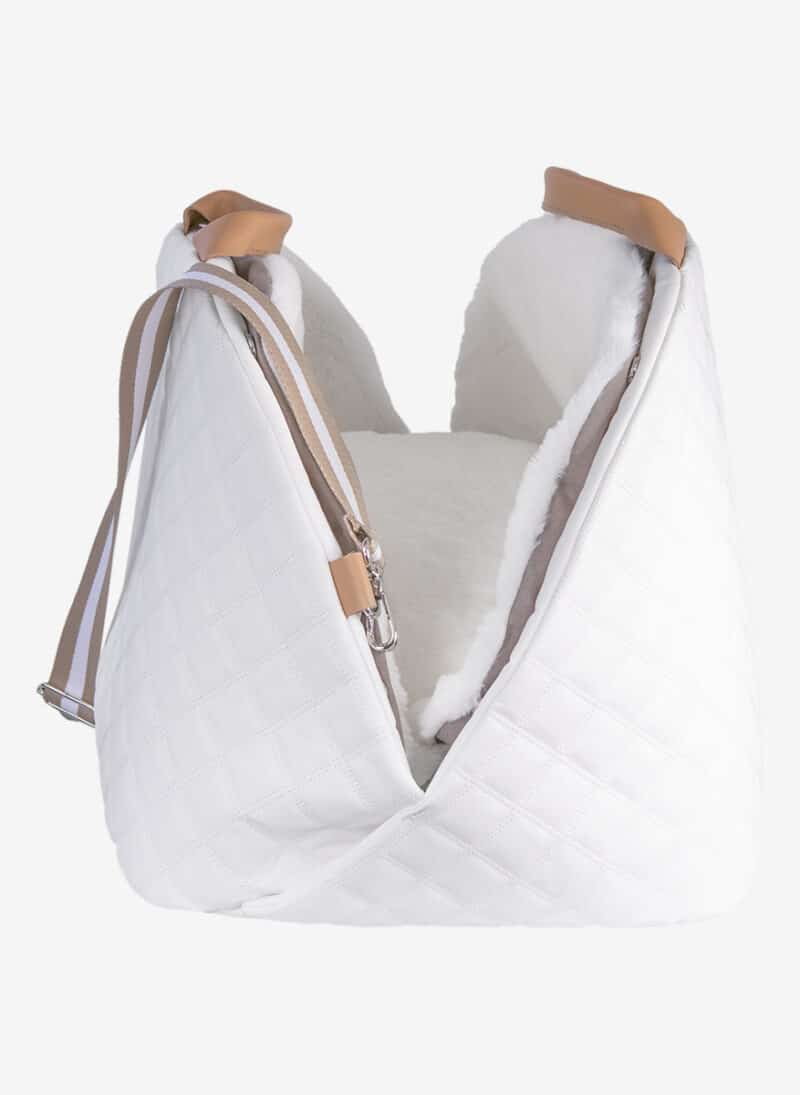 Bologna White Dog Carrier anteprima premium purse bag luxury