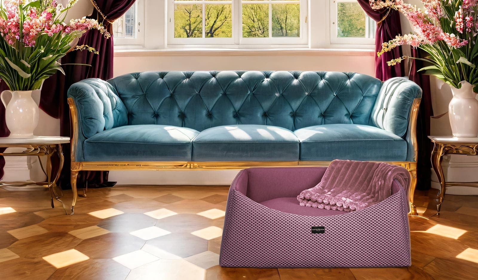 Milano Mauve Sport Dogbed anteprima venetian premium recycled sustainable