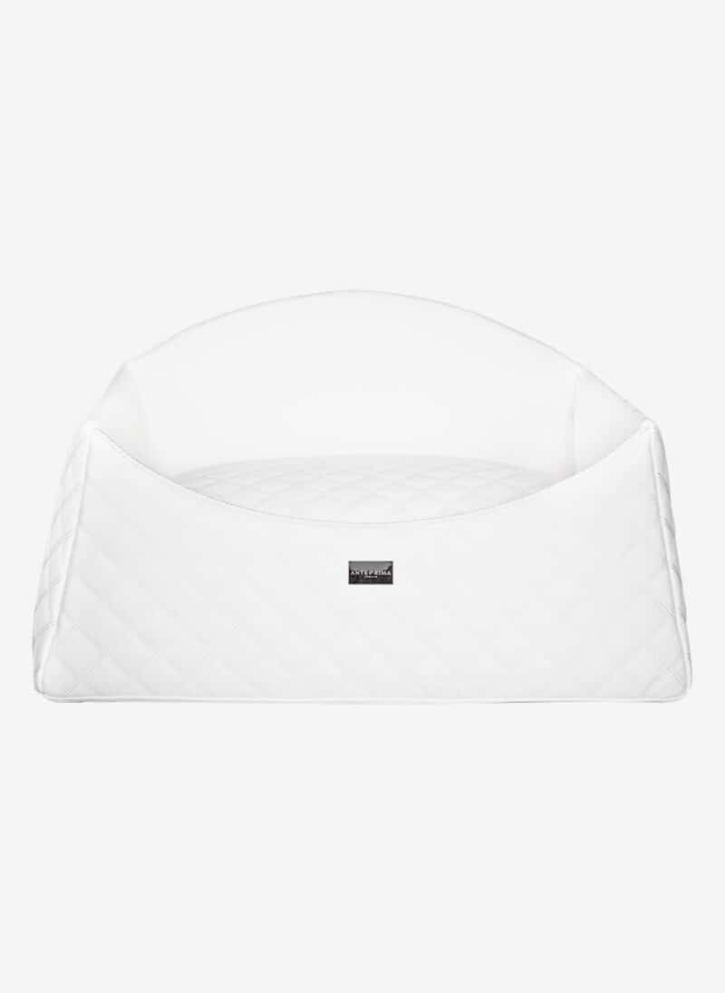 Amalfi White Quilted Dogbed anteprima venetian premium dog bed