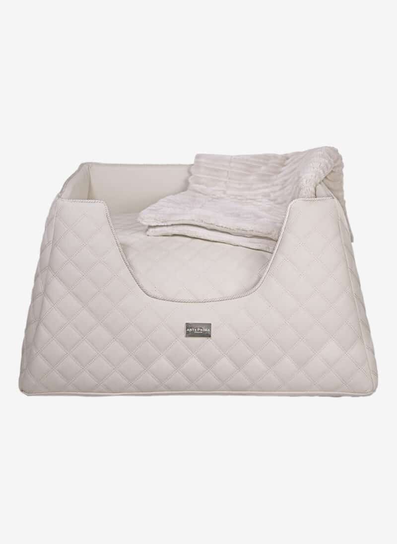 Capri Beige Quilted Dogbed anteprima venetian premium dog bed