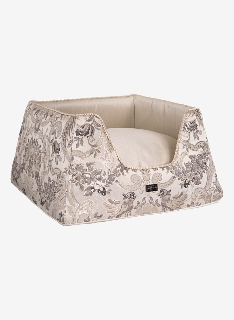 Venezia Beige Damask Dogbed anteprima venetian dogbed