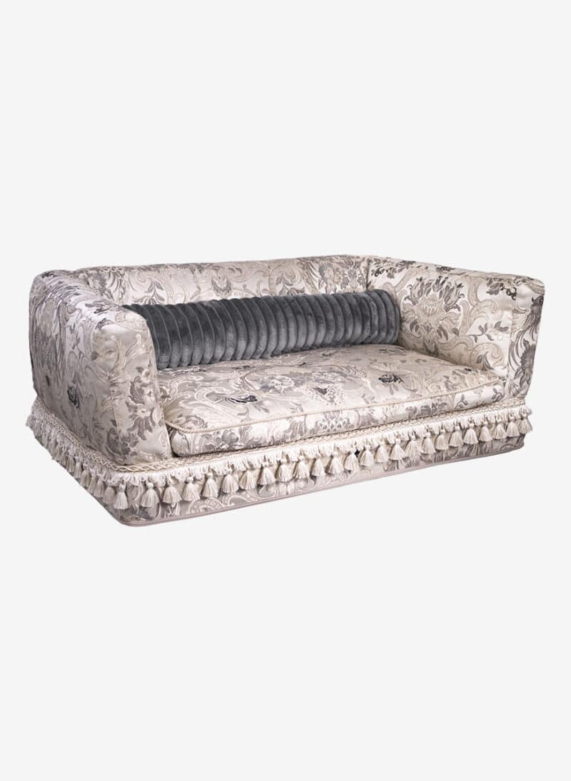 firenze beige damask dogthrone italian pet bed luxury venetian dogbed