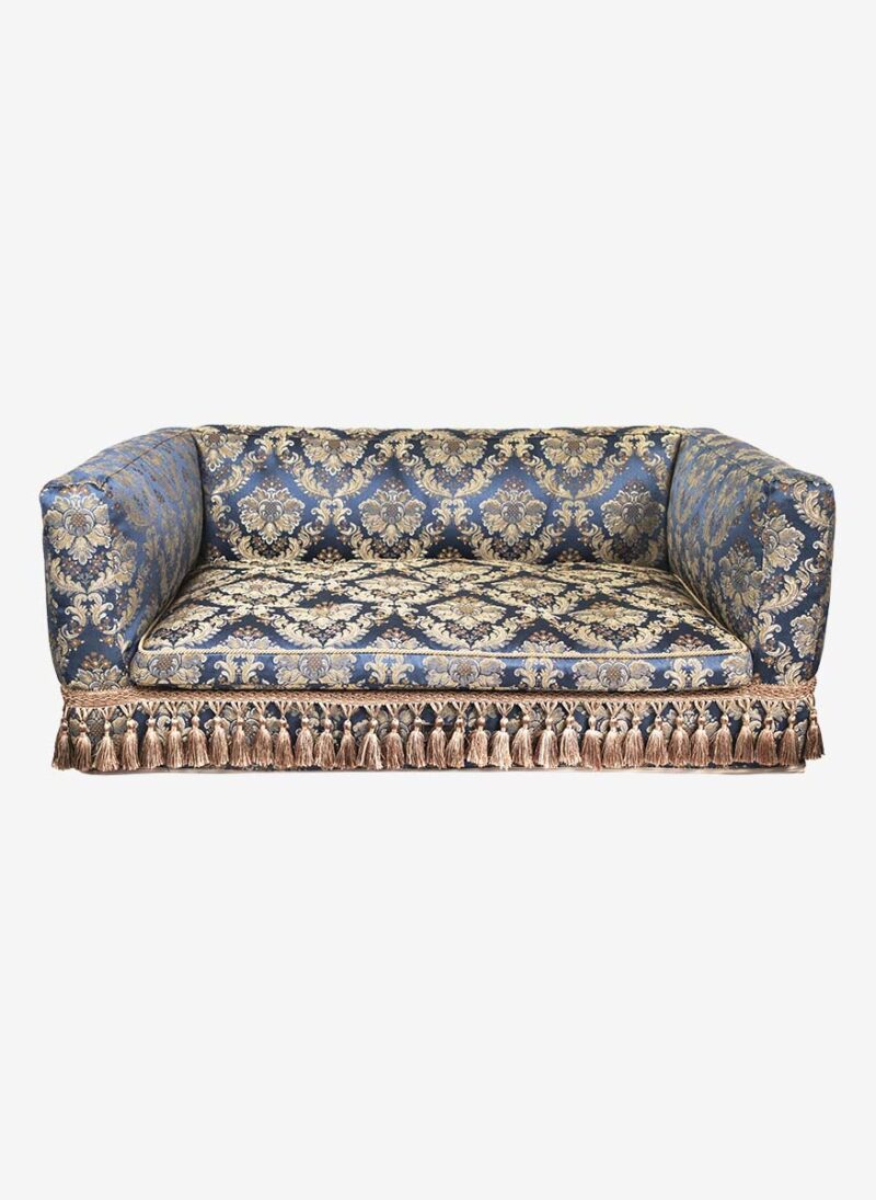 firenze blue damask dogthrone italian pet bed luxury venetian dogbed