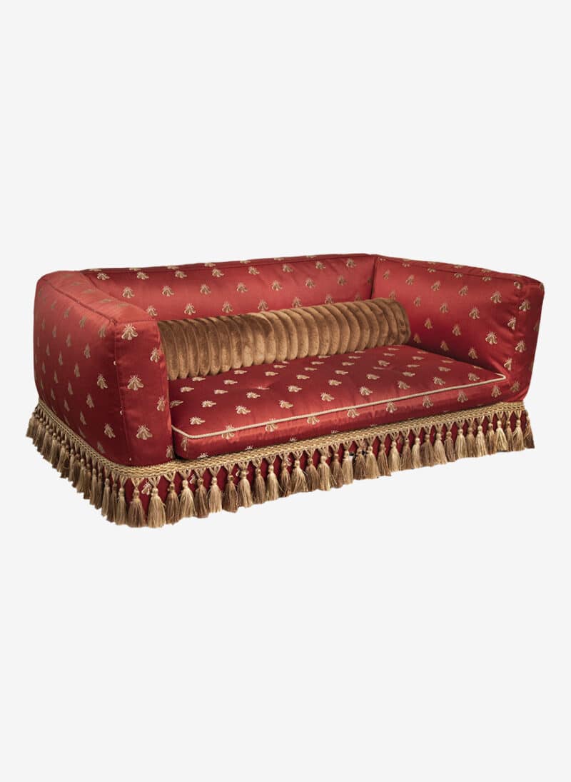 firenze redbee damask dogthrone italian pet bed luxury venetian dogbed