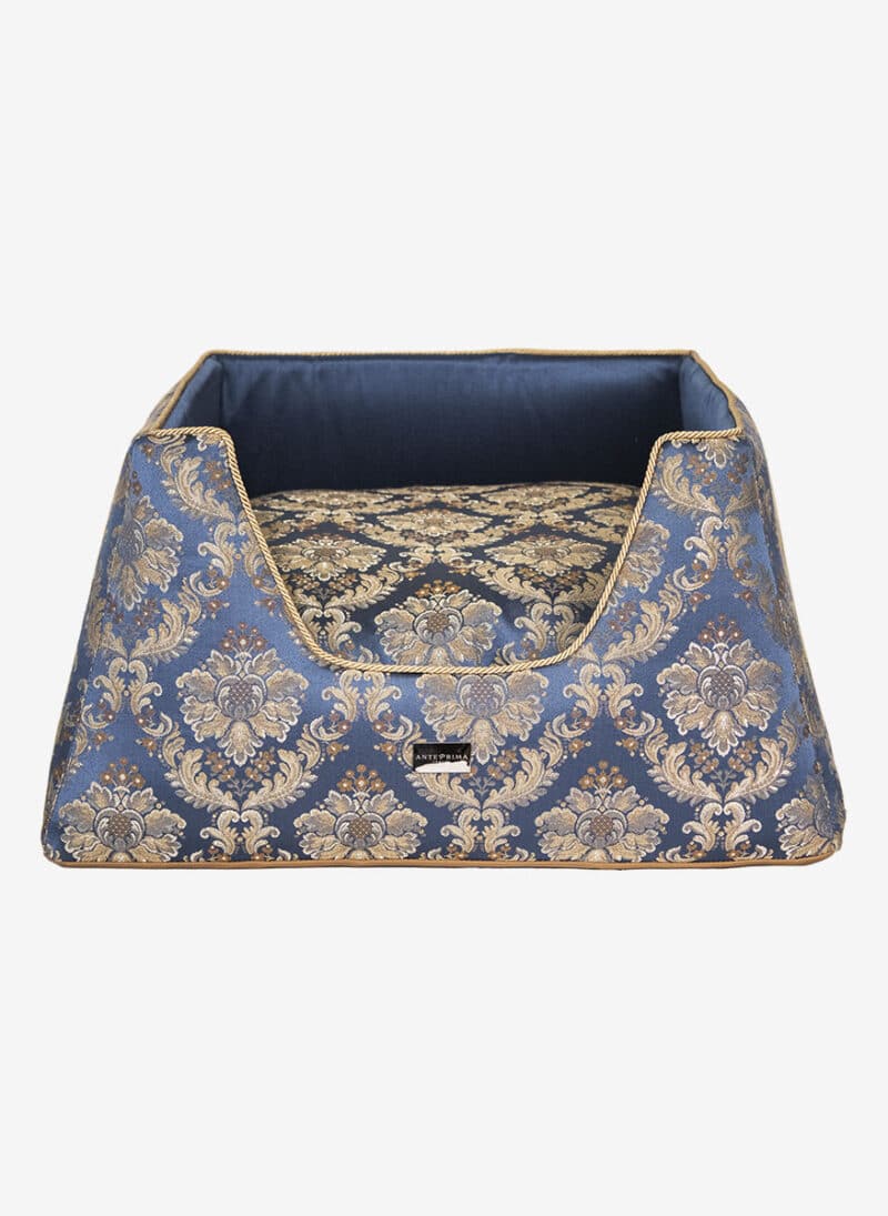 Venezia Blue Damask Dogbed anteprima venetian dogbed