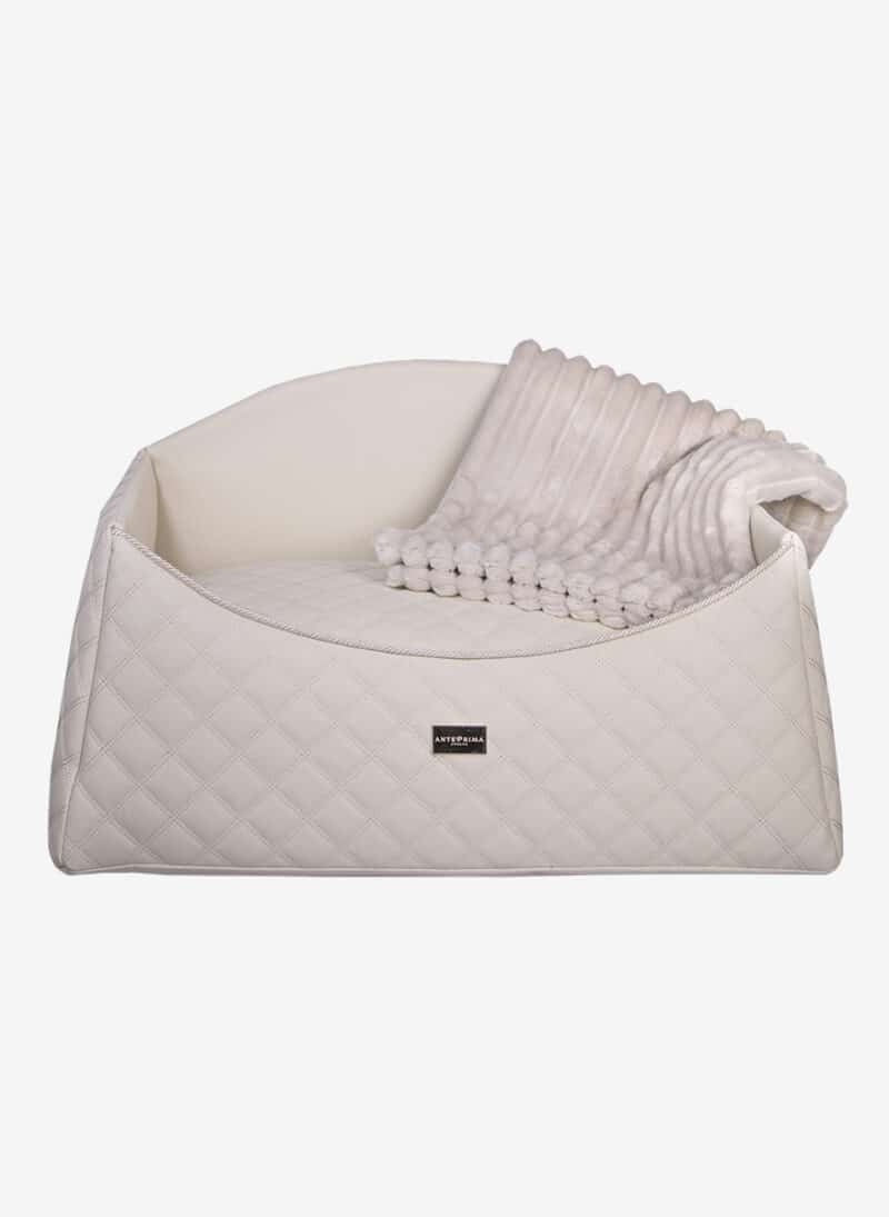 Amalfi Beige Quilted Dogbed anteprima venetian premium dog bed