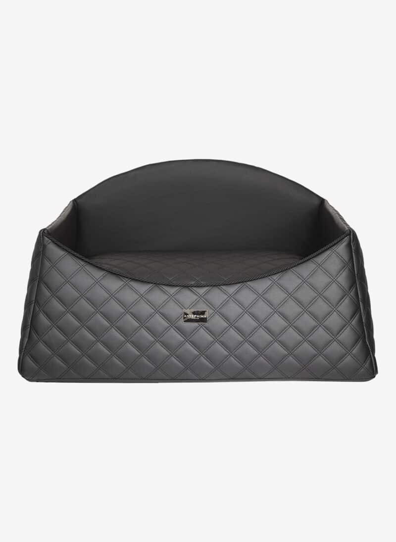 Amalfi Black Quilted Dogbed anteprima venetian premium dog bed