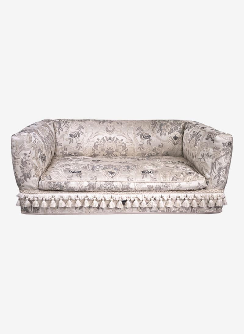 firenze beige damask dogthrone italian pet bed luxury venetian dogbed