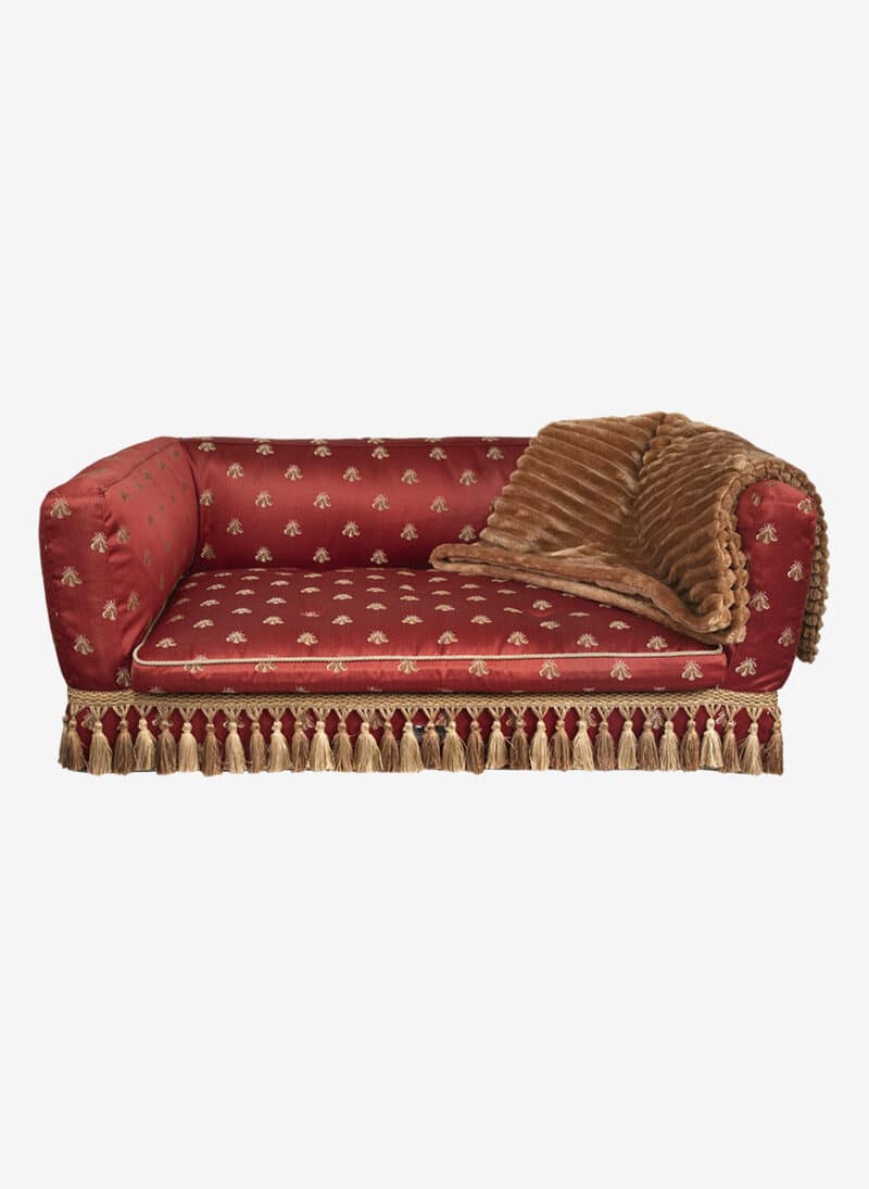 firenze redbee damask dogthrone italian pet bed luxury venetian dogbed