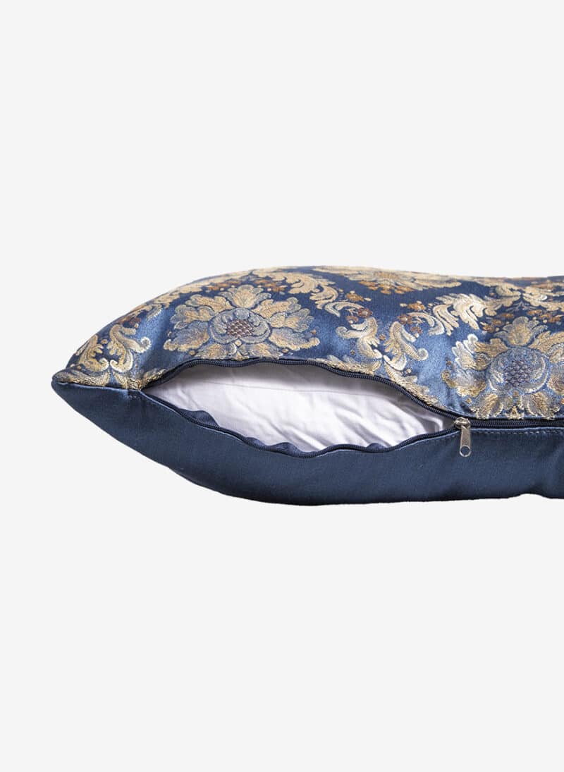 anteprima venetian premium dog bed verona blue damask cushion