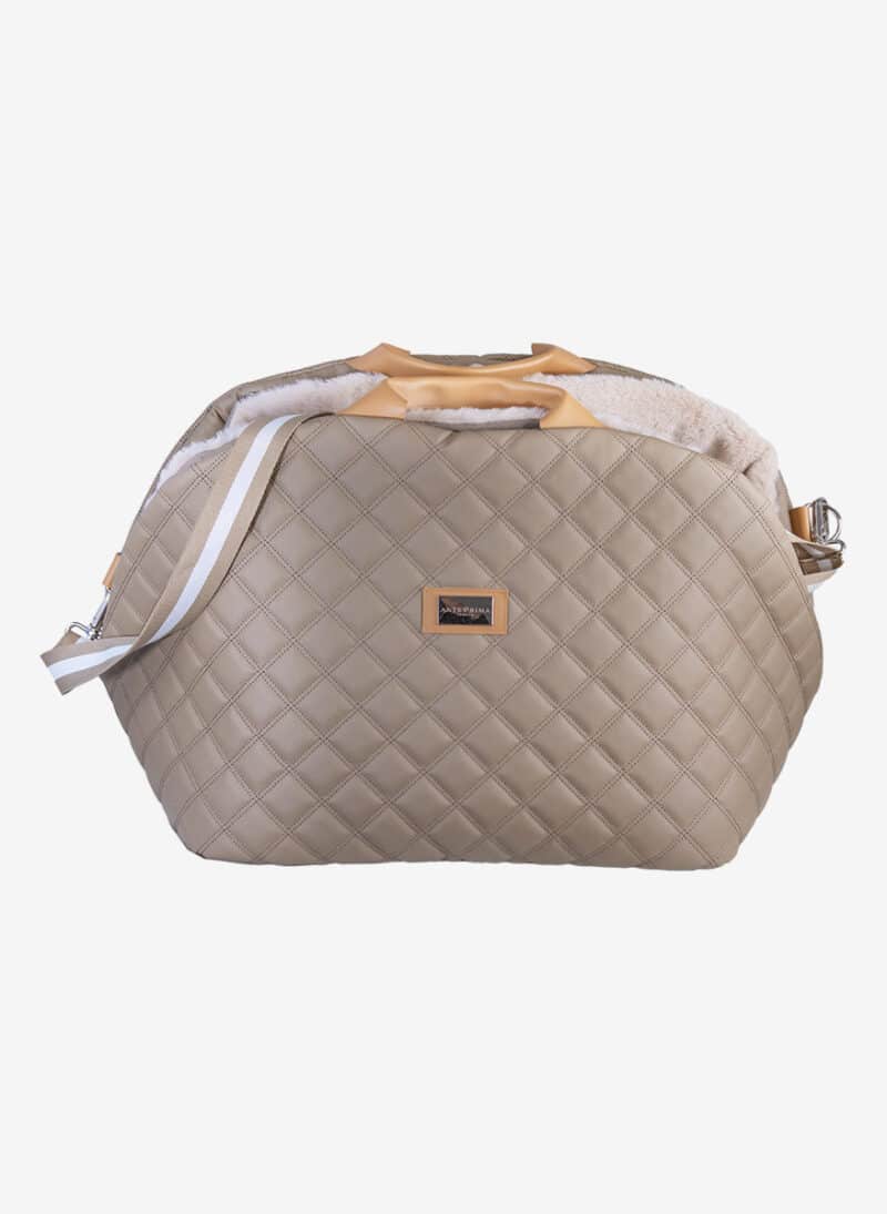 Bologna Taupe Dog Carrier anteprima premium purse bag luxury