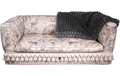 premium dog bed firenze venetian damask dog throne italy